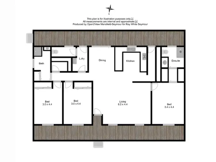 Floorplan of Homely house listing, 157 Tarcombe Road, Seymour VIC 3660