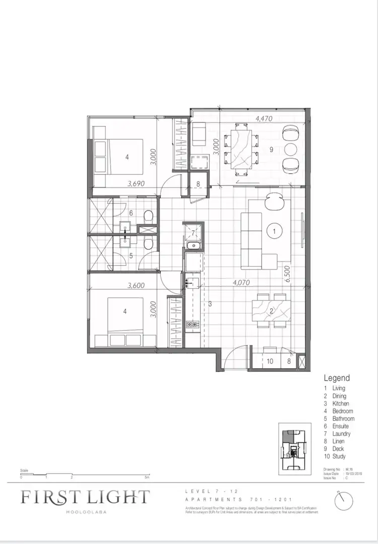 Floorplan of Homely unit listing, 704/25 First Avenue, Mooloolaba QLD 4557