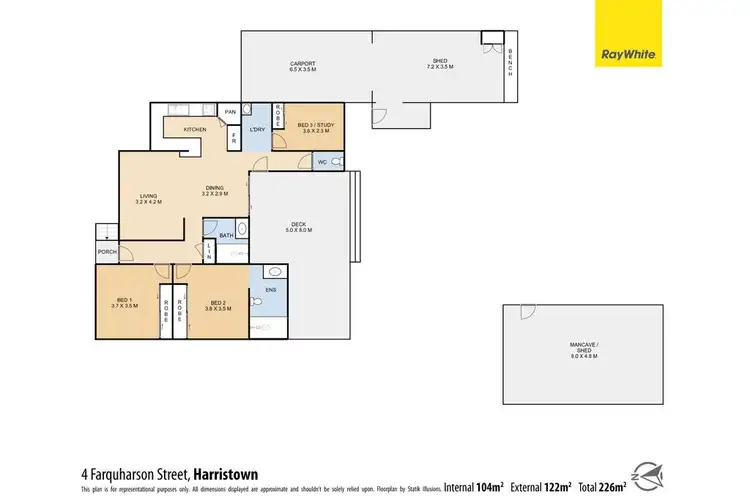Floorplan of Homely house listing, 4 Farquharson Street, Harristown QLD 4350