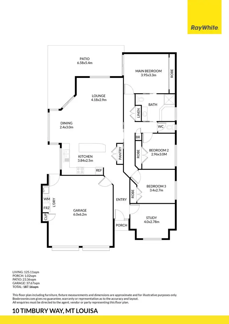 Floorplan of Homely house listing, 10 Timbury Way, Mount Louisa QLD 4814