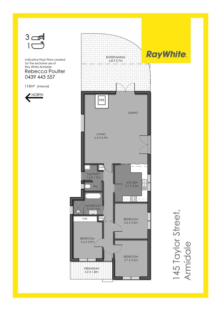 Floorplan of Homely house listing, 145 Taylor Street, Armidale NSW 2350