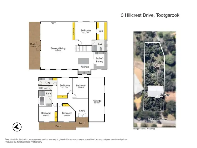 Floorplan of Homely house listing, 3 Hillcrest Drive, Tootgarook VIC 3941
