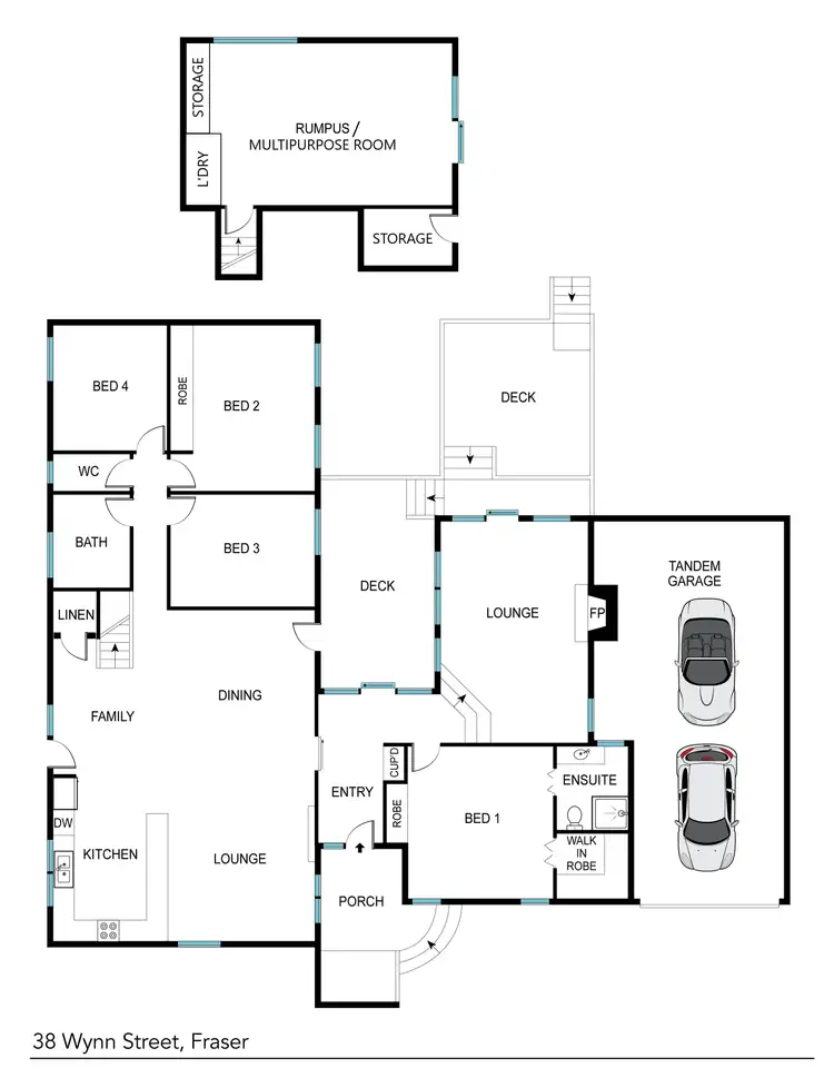 Floorplan of Homely house listing, 38 Wynn Street, Fraser ACT 2615