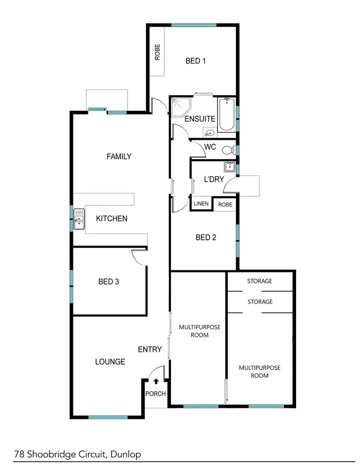 Floorplan of Homely house listing, 78 Shoobridge Circuit, Dunlop ACT 2615