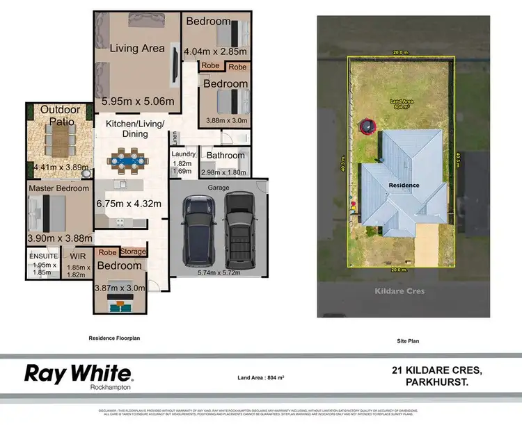 Floorplan of Homely house listing, 21 Kildare Crescent, Parkhurst QLD 4702