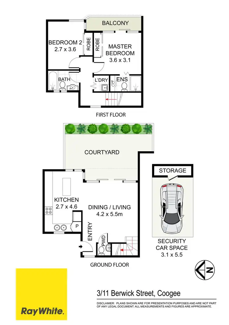 Floorplan of Homely apartment listing, 3/11 Berwick Street, Coogee NSW 2034