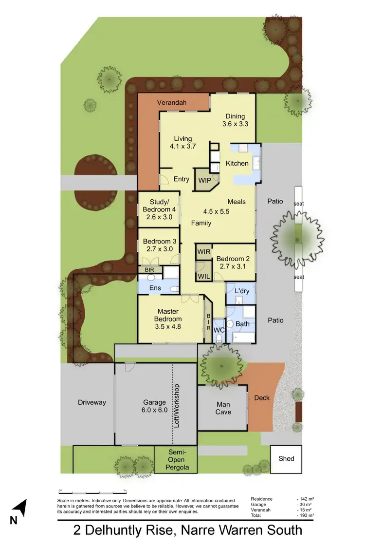Floorplan of Homely house listing, 2 Delhuntly Rise, Narre Warren South VIC 3805