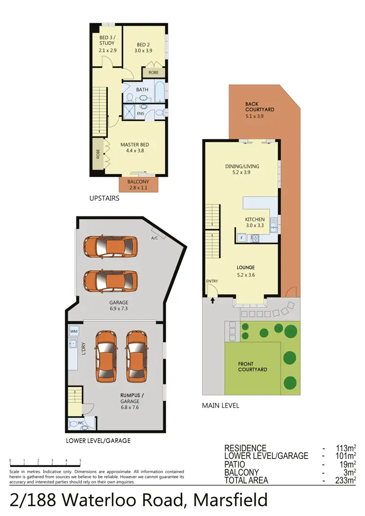 Floorplan of Homely townhouse listing, 2/188 Waterloo Road, Marsfield NSW 2122