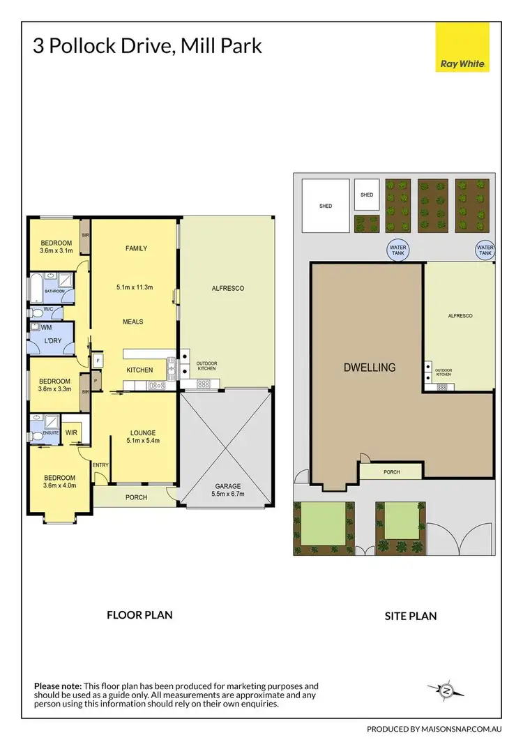 Floorplan of Homely house listing, 3 Pollock Drive, Mill Park VIC 3082