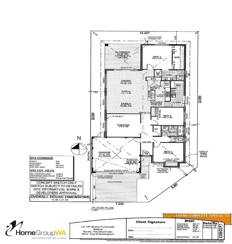 Floorplan of Homely house listing, 2 Nadine Promenade, Baldivis WA 6171