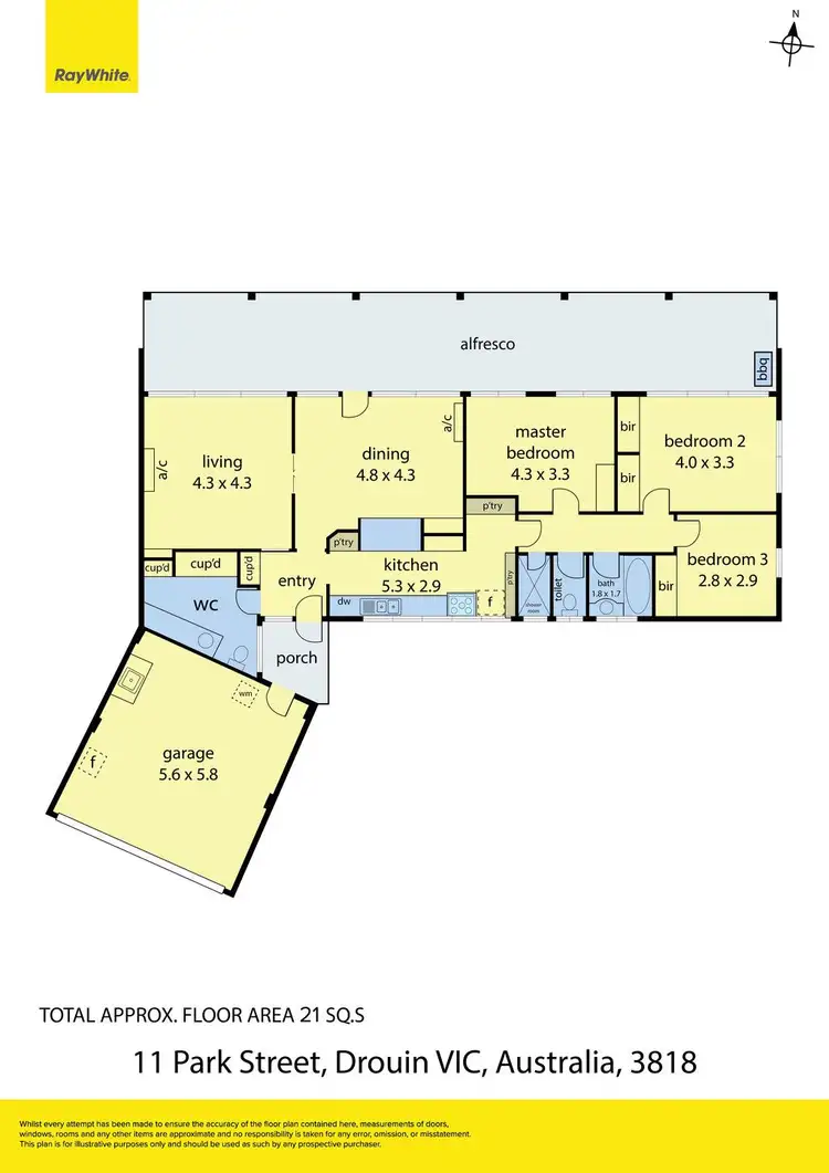 Floorplan of Homely house listing, 11 Park Street, Drouin VIC 3818