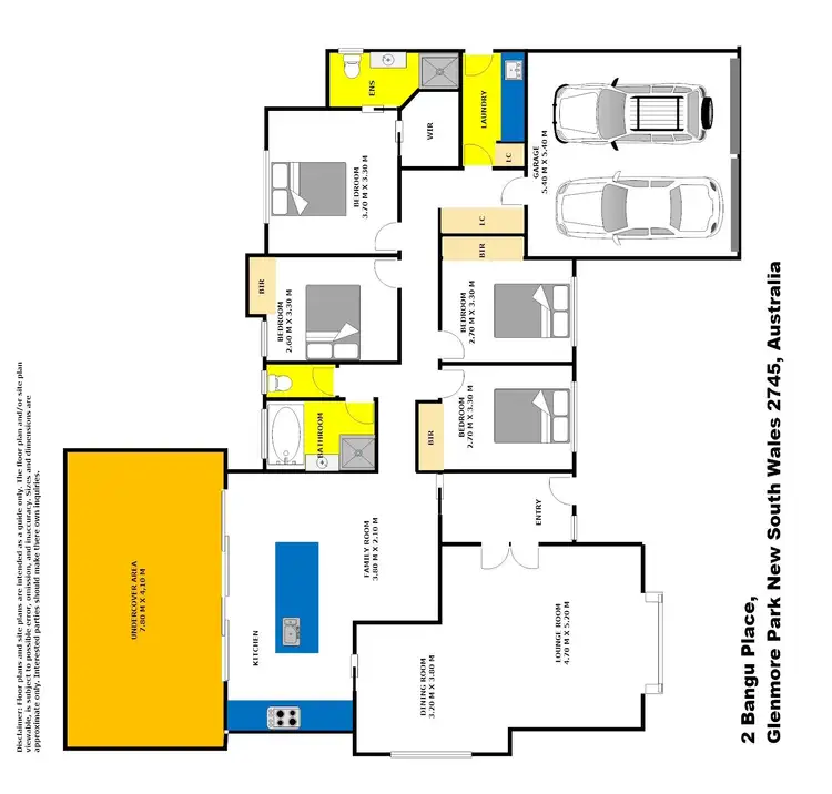 Floorplan of Homely house listing, 2 Bangu Place, Glenmore Park NSW 2745