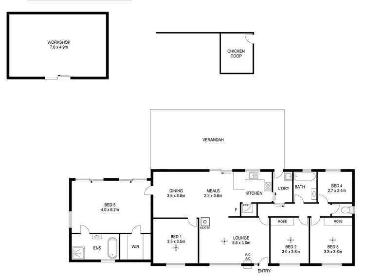 Floorplan of Homely house listing, 411 James Track, Inman Valley SA 5211