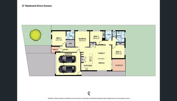 Floorplan of Homely house listing, 37 Starboard Drive, Doreen VIC 3754
