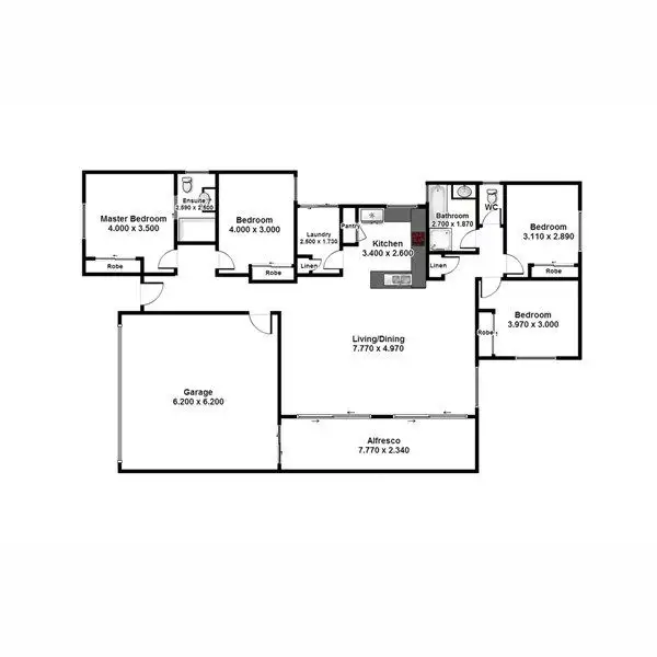 Floorplan of Homely house listing, 13 Churchill Circuit, Banyo QLD 4014