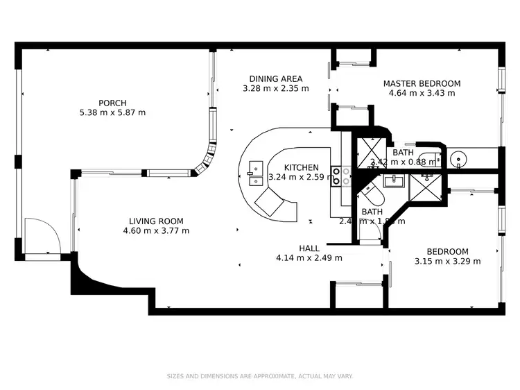 Floorplan of Homely apartment listing, 5/120 Sydney Street, New Farm QLD 4005