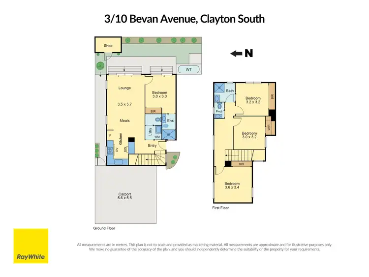 Floorplan of Homely townhouse listing, 3/10 Bevan Avenue, Clayton South VIC 3169