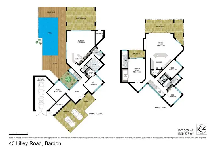 Floorplan of Homely house listing, 43 Lilley Road, Bardon QLD 4065