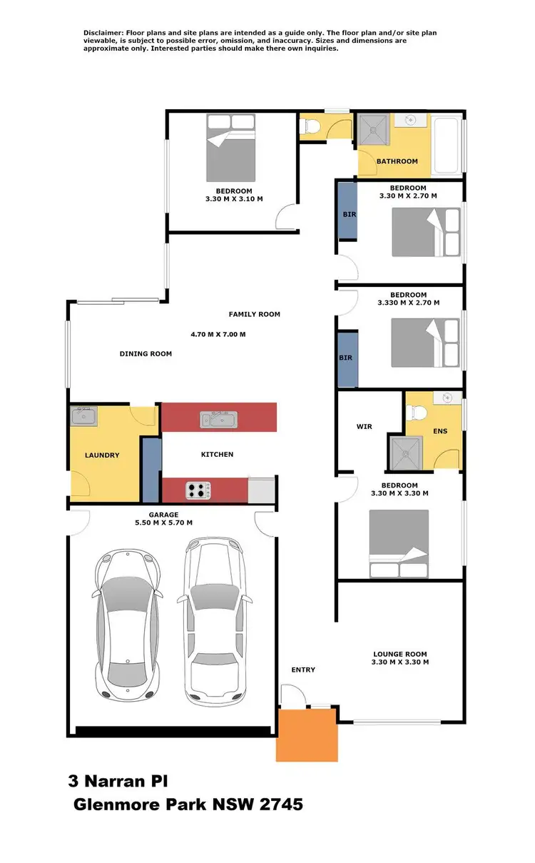 Floorplan of Homely house listing, 3 Narran Place, Glenmore Park NSW 2745