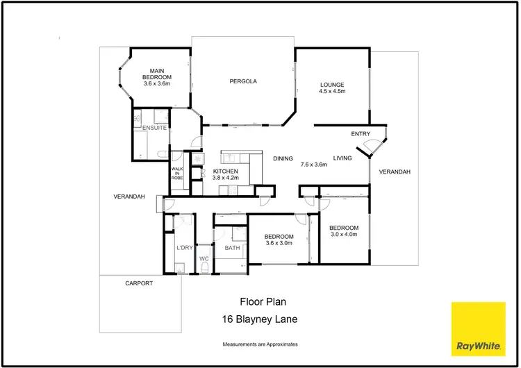 Floorplan of Homely house listing, 16 Blayney Lane, Nagambie VIC 3608