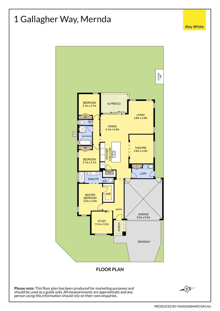 Floorplan of Homely house listing, 1 Gallagher Way, Mernda VIC 3754