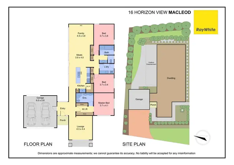 Floorplan of Homely house listing, 16 Horizon View, Macleod VIC 3085