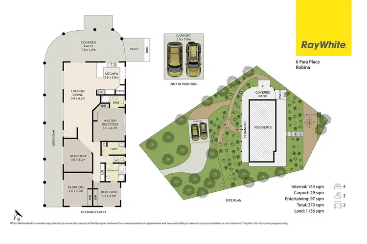 Floorplan of Homely house listing, 6 Para Place, Robina QLD 4226