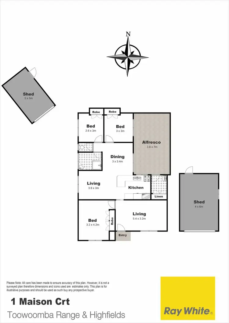 Floorplan of Homely house listing, 1 Maison Court, Wilsonton Heights QLD 4350