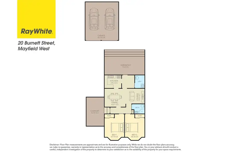 Floorplan of Homely house listing, 20 Burnett Street, Mayfield West NSW 2304