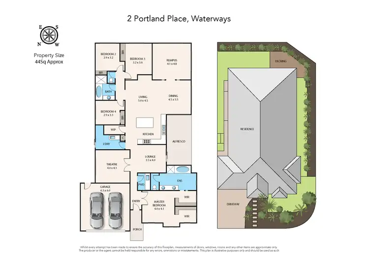 Floorplan of Homely house listing, 2 Portland Place, Waterways VIC 3195