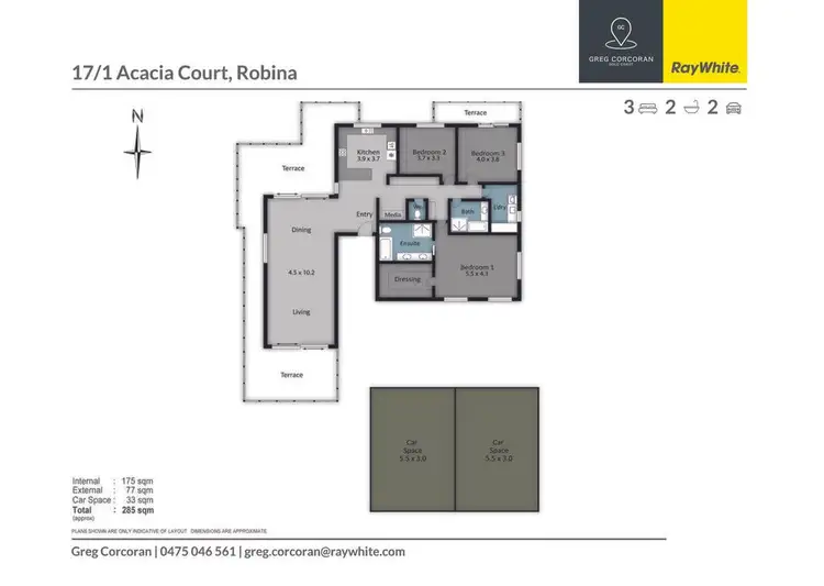 Floorplan of Homely unit listing, 17/1 Acacia Court, Robina QLD 4226