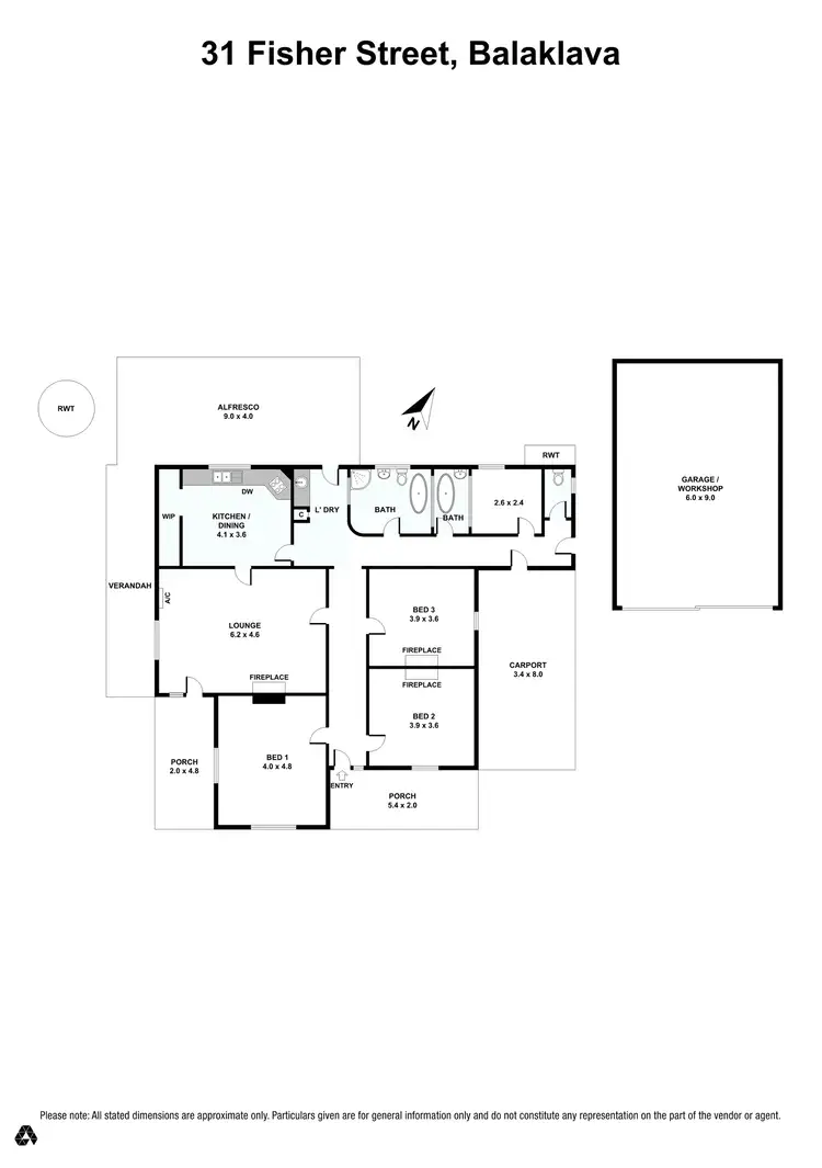 Floorplan of Homely house listing, 31 Fisher Street, Balaklava SA 5461