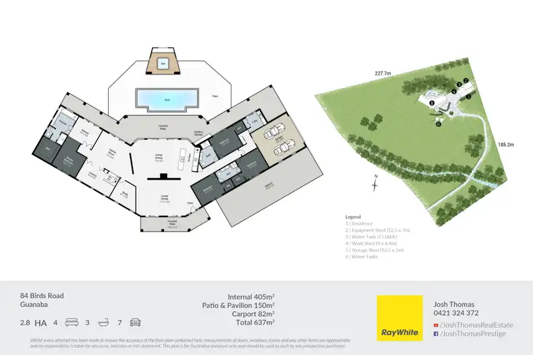 Floorplan of Homely rural property listing, 84 Birds Road, Guanaba QLD 4210