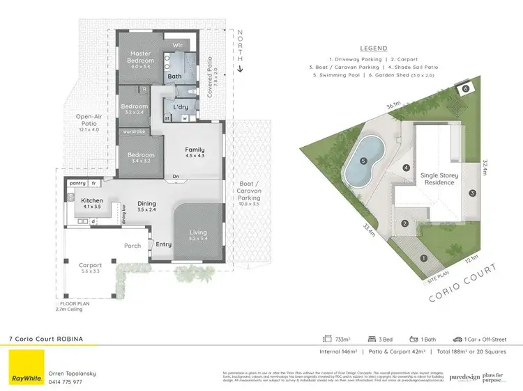 Floorplan of Homely house listing, 7 Corio Court, Robina QLD 4226