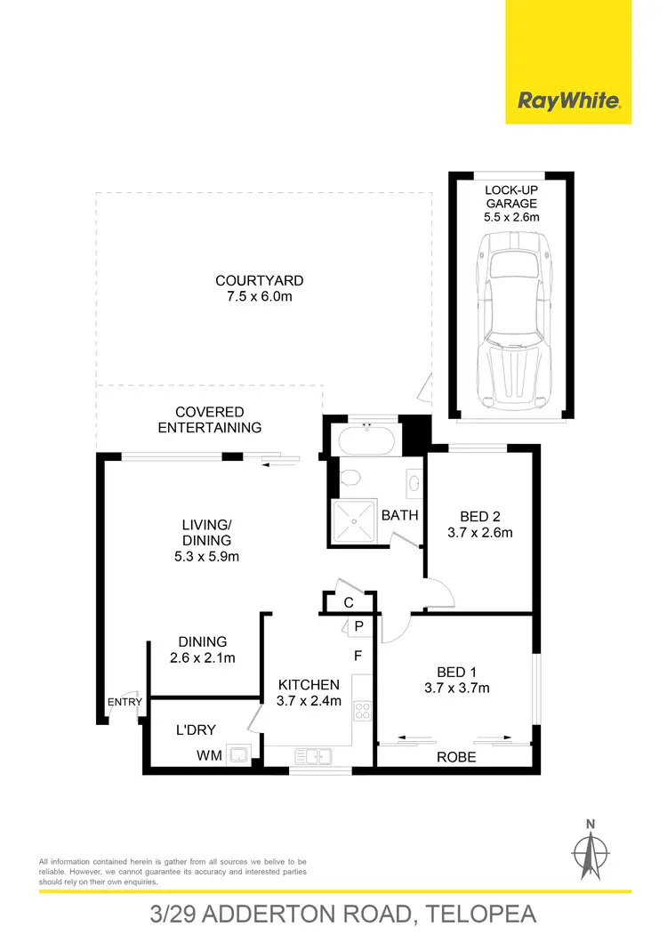 Floorplan of Homely apartment listing, 3/29 Adderton Road, Telopea NSW 2117
