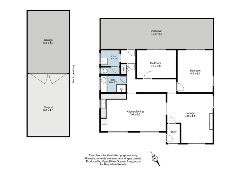 Floorplan of Homely house listing, 16 Melrose Street, Benalla VIC 3672