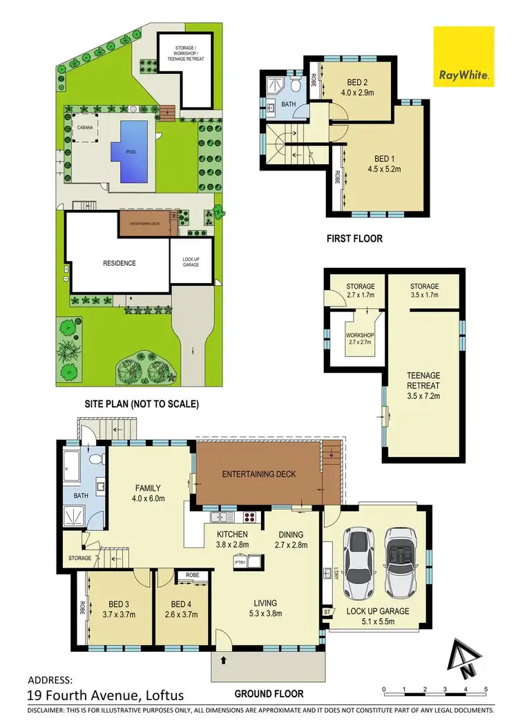 Floorplan of Homely house listing, 19 Fourth Avenue, Loftus NSW 2232
