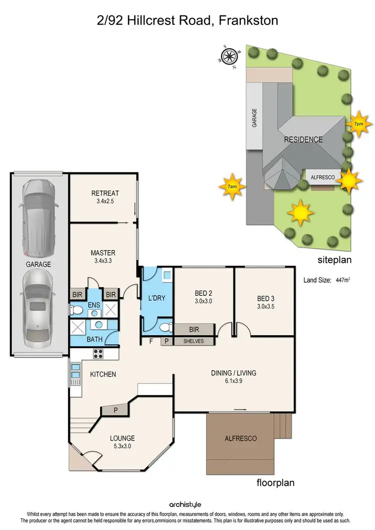 Floorplan of Homely unit listing, 2/92 Hillcrest Road, Frankston VIC 3199