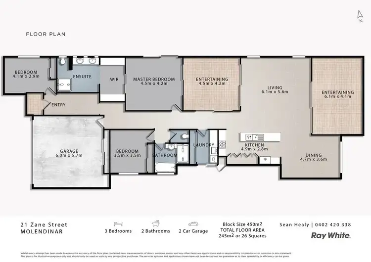 Floorplan of Homely house listing, 21 Zane Street, Molendinar QLD 4214