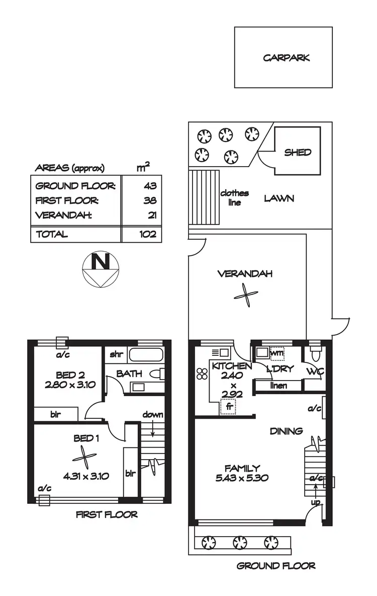 Floorplan of Homely house listing, 6/285 Tapleys Hill Road, Seaton SA 5023