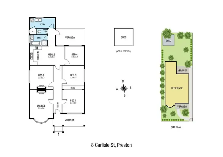 Floorplan of Homely house listing, 8 Carlisle Street, Preston VIC 3072