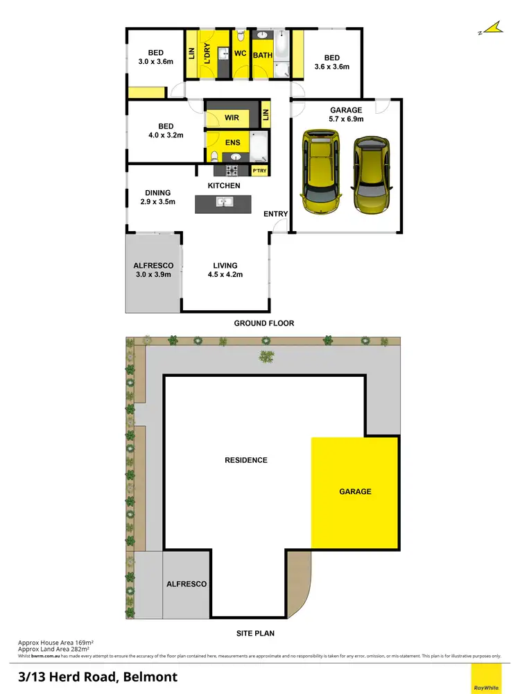 Floorplan of Homely townhouse listing, 3/13 Herd Road, Belmont VIC 3216