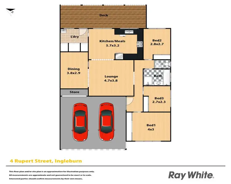 Floorplan of Homely house listing, 4 Rupert Street, Ingleburn NSW 2565