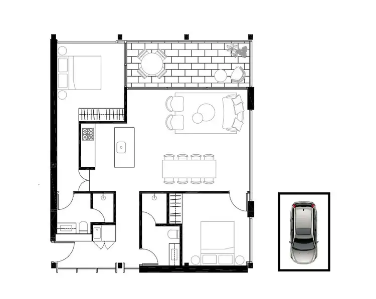 Floorplan of Homely apartment listing, 209/161 Brougham Street, Woolloomooloo NSW 2011