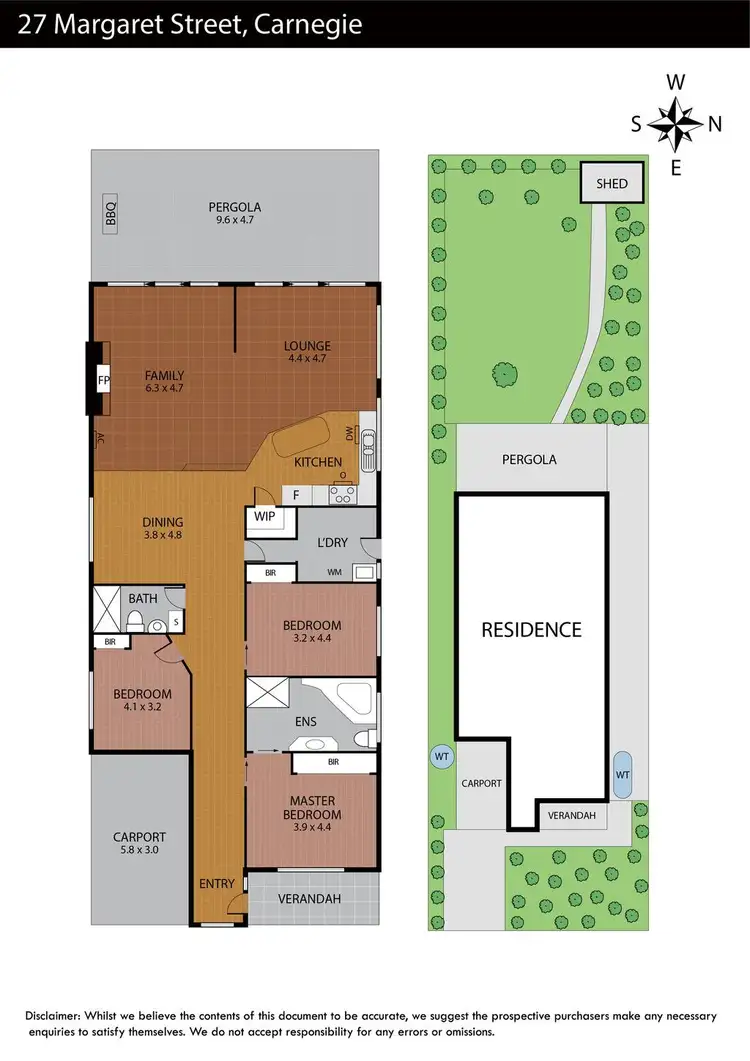 Floorplan of Homely house listing, 27 Margaret Street, Carnegie VIC 3163