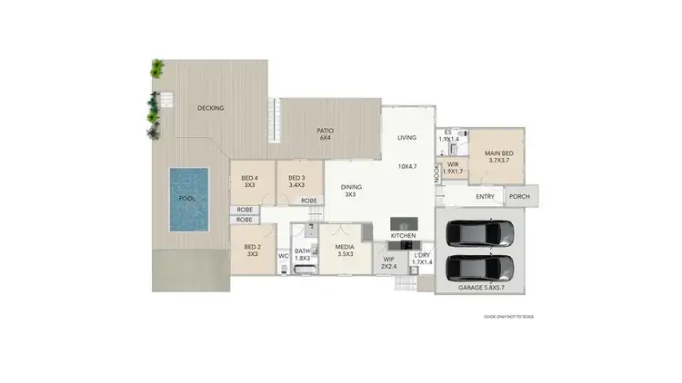 Floorplan of Homely house listing, 8 Peppermint Court, Springfield Lakes QLD 4300