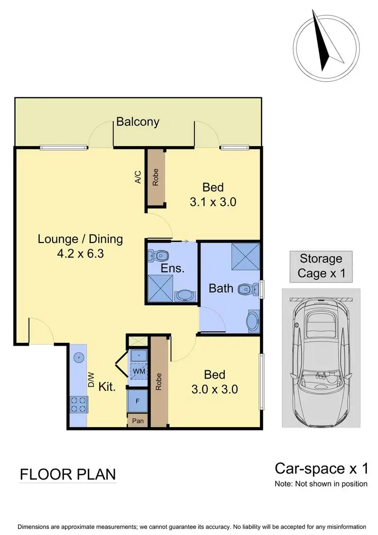 Floorplan of Homely apartment listing, 205/9 Zenith Rise, Bundoora VIC 3083