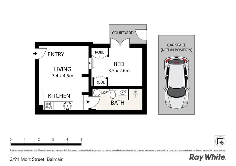 Floorplan of Homely apartment listing, 2/91 Mort Street, Balmain NSW 2041