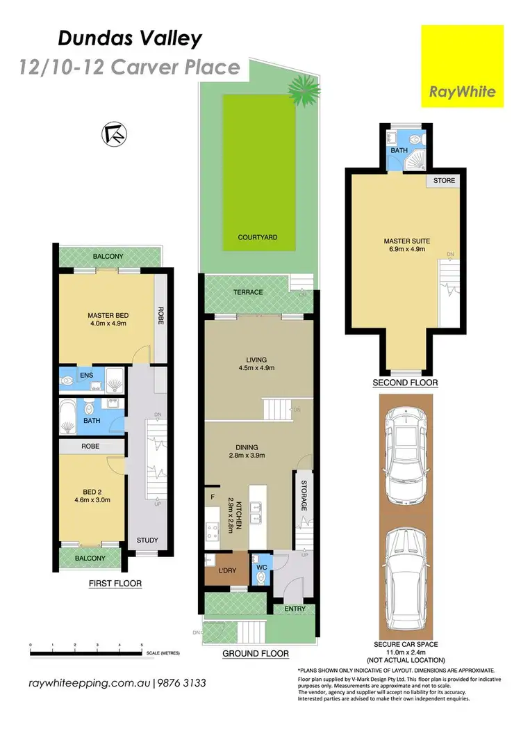 Floorplan of Homely townhouse listing, 12/10-12 Carver Place, Dundas Valley NSW 2117