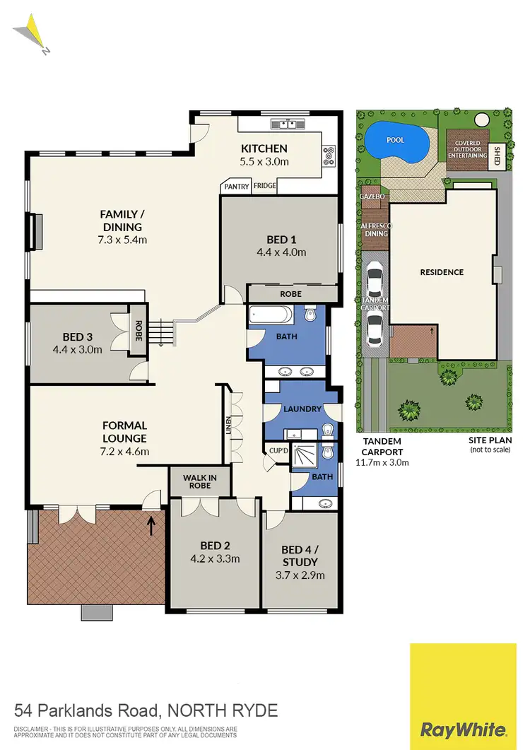 Floorplan of Homely house listing, 54 Parklands Road, North Ryde NSW 2113